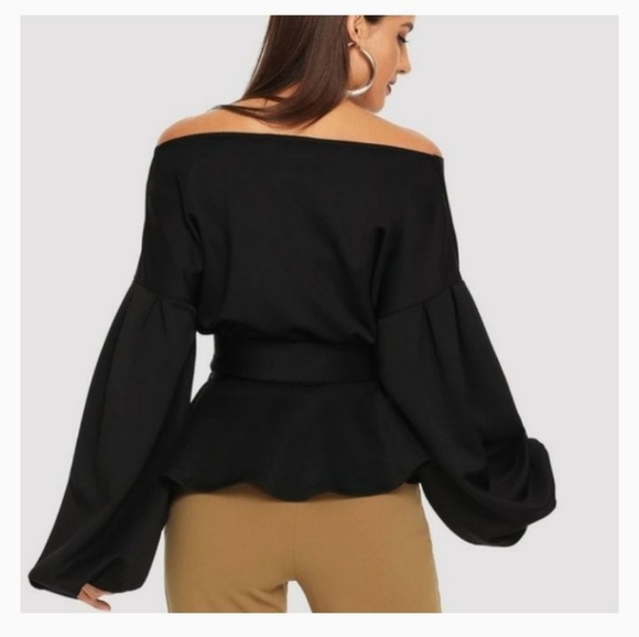 Gorgeous Puff Sleeve Tie Front Fashion Top! - Picture 4 of 4